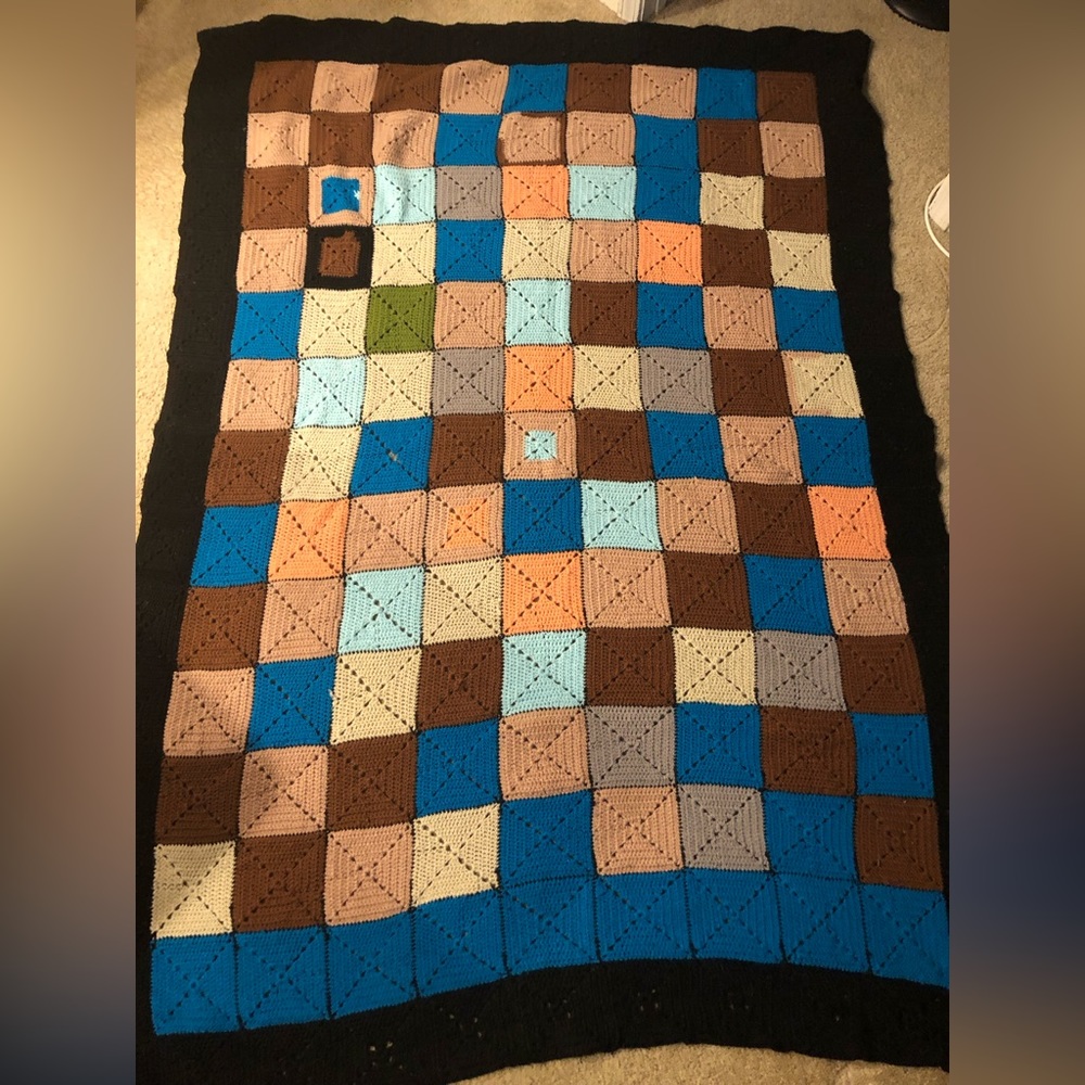 Large crochet blanket